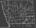 Street roads map of the UHLANDSTRAÃÅ¸E DISTRICT, NUREMBERG